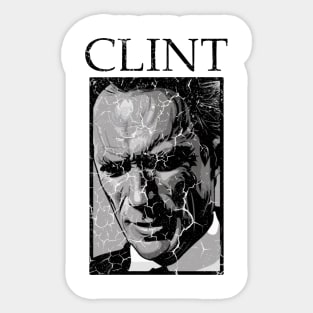 Clint Silhouette Sticker